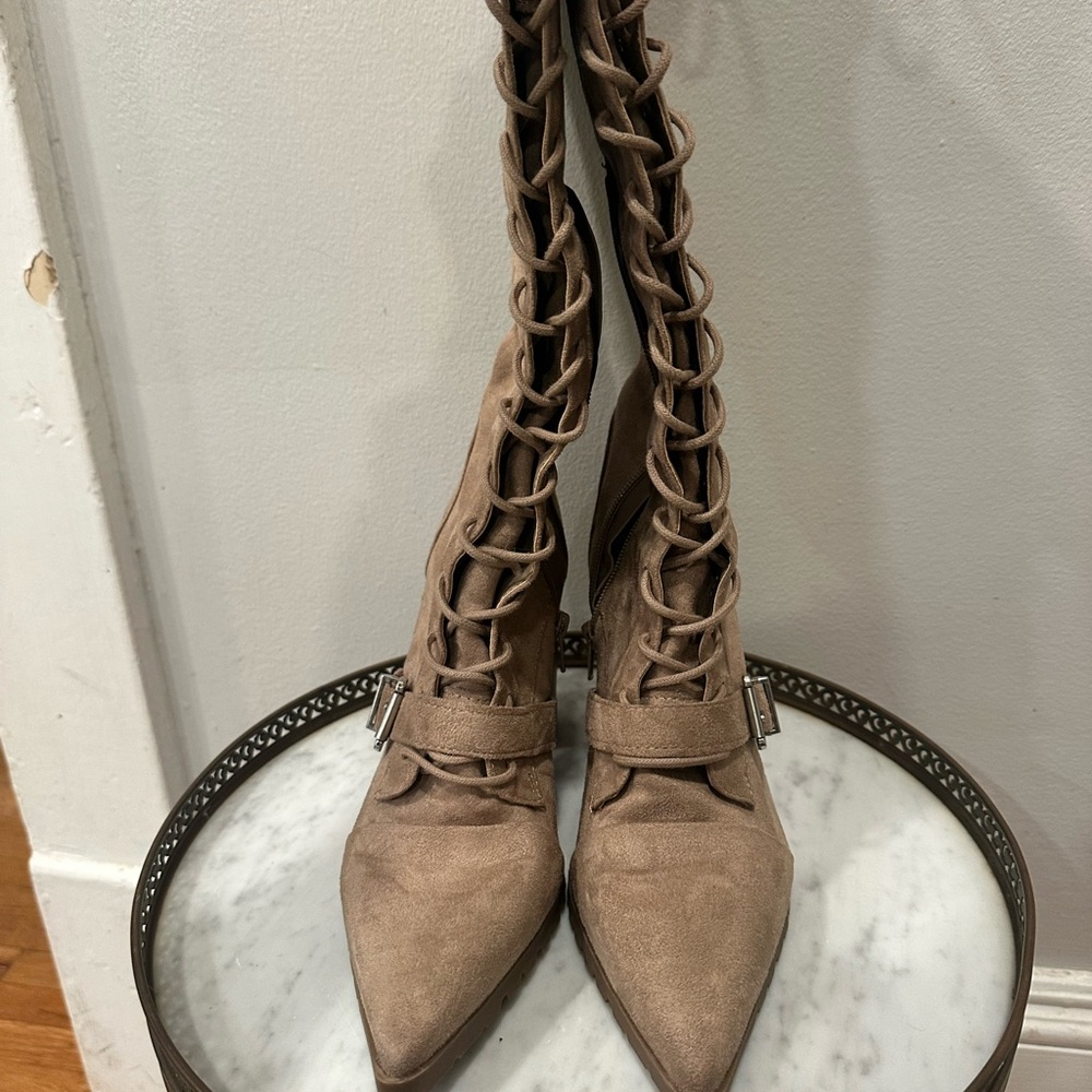 Charles by Charles David lace up suede boots - Picture 9 of 9